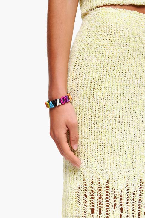 Bimba Y Lola кожена гривна с лого букви многоцветен аксесоари 28R6R1142