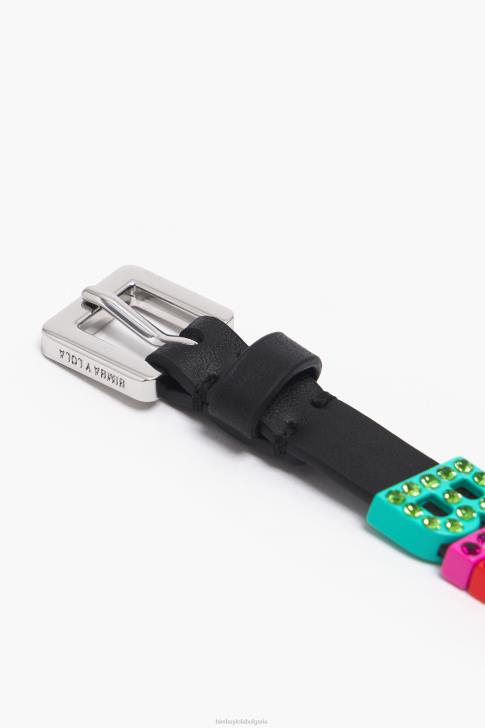 Bimba Y Lola кожена гривна с лого букви многоцветен аксесоари 28R6R1142