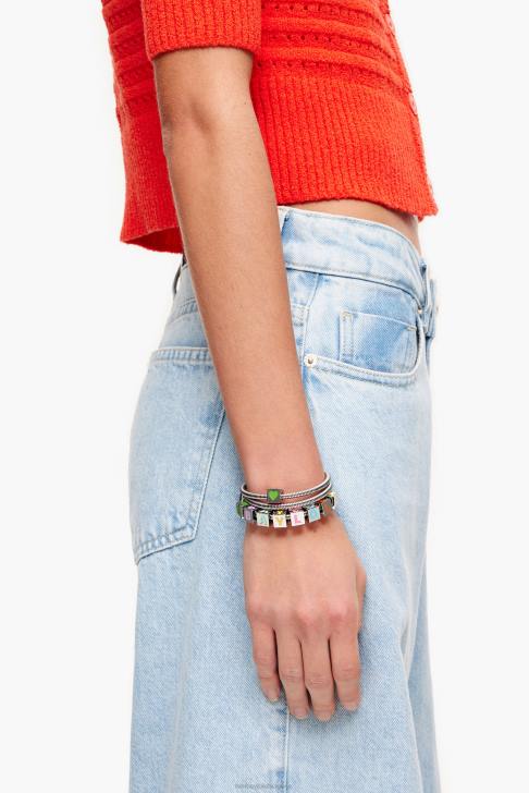 Bimba Y Lola гривна с лого на намотка сребро аксесоари 28R6R661