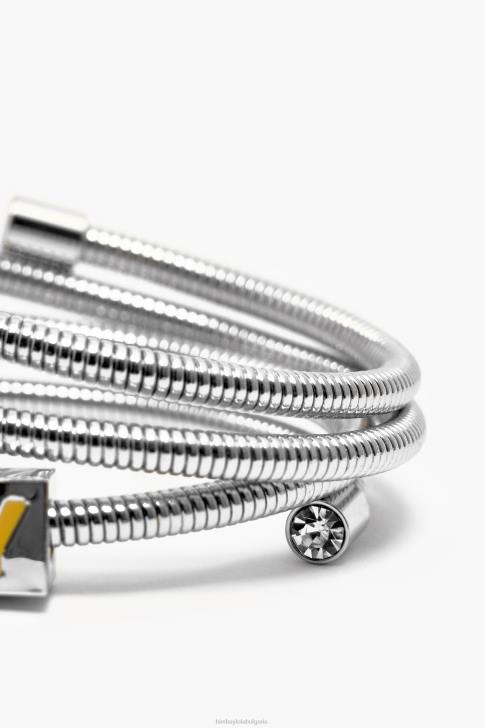 Bimba Y Lola гривна с лого на намотка сребро аксесоари 28R6R661