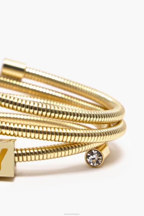 Bimba Y Lola гривна с лого на намотка златист аксесоари 28R6R662