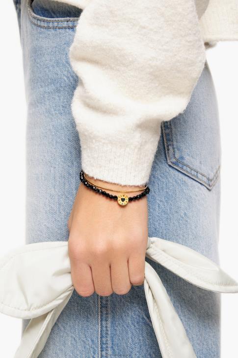 Bimba Y Lola двойна гривна с кристали черен аксесоари 28R6R668