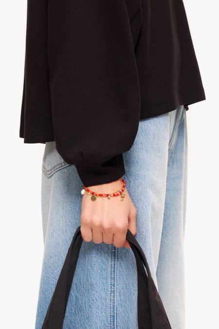 Bimba Y Lola гривна с двойни камъни аксесоари корал 28R6R735