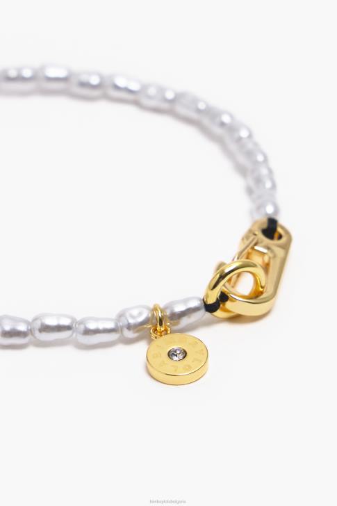 Bimba Y Lola гривна сърце с перли розово аксесоари 28R6R786