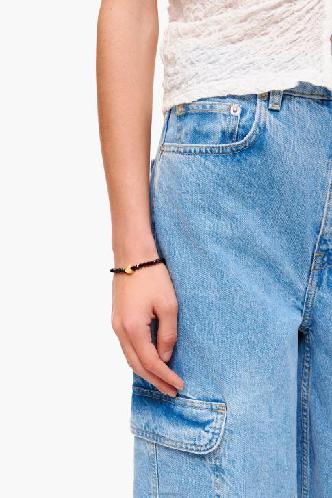 Bimba Y Lola гривна с кристали сърце златист аксесоари 28R6R787