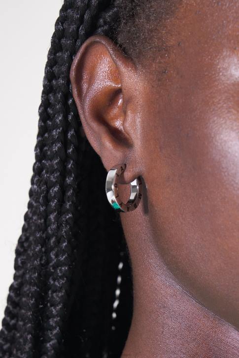 Bimba Y Lola обеци с халка с лого сребро аксесоари 28R6R1140