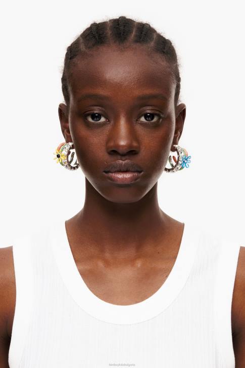 Bimba Y Lola макси обеци с цветя многоцветен аксесоари 28R6R675