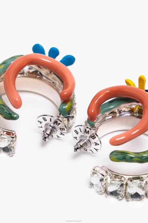 Bimba Y Lola макси обеци с цветя многоцветен аксесоари 28R6R675