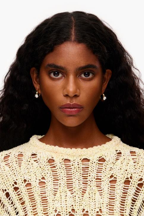 Bimba Y Lola златни обеци цвете аксесоари 28R6R676