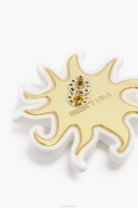 Bimba Y Lola слънчеви обеци слонова кост аксесоари 28R6R705