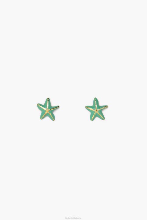 Bimba Y Lola малки звездни обеци аквамарин аксесоари 28R6R713