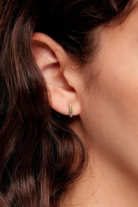 Bimba Y Lola мини обеци с халки златист аксесоари 28R6R718