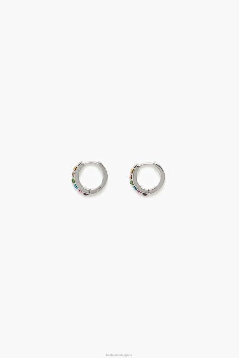 Bimba Y Lola мини обеци с халки сребро аксесоари 28R6R719