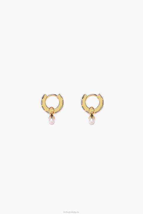 Bimba Y Lola обеци с кристални перли черен аксесоари 28R6R781