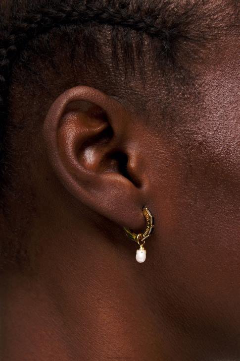 Bimba Y Lola обеци с кристални перли черен аксесоари 28R6R781