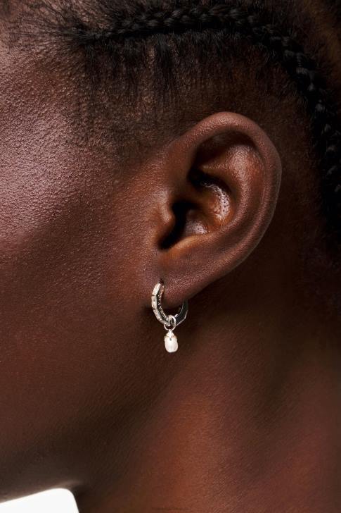 Bimba Y Lola обеци с кристални перли сребро аксесоари 28R6R783