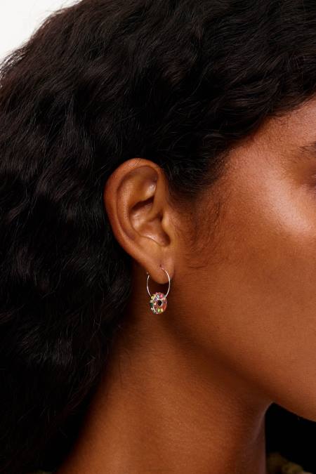 Bimba Y Lola обеци с халки аксесоари сребро 28R6R813