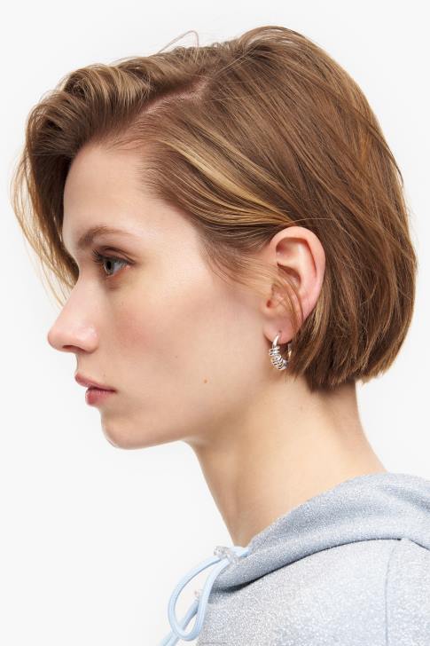 Bimba Y Lola спираловидни мини обеци с обръч сребро аксесоари 28R6R816