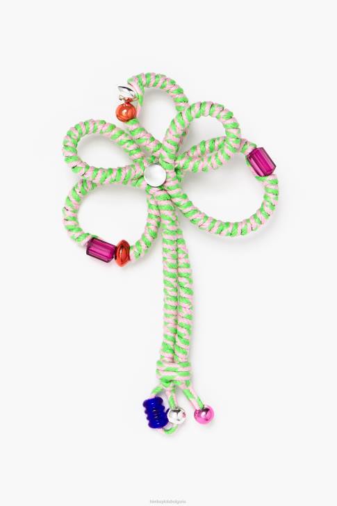 Bimba Y Lola обеца с цвете от шнур розово аксесоари 28R6R848