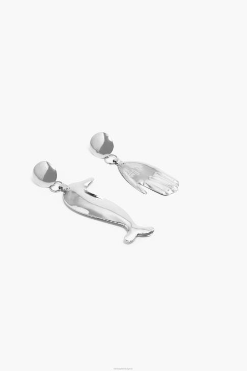 Bimba Y Lola дълги обеци делфини сребро аксесоари 28R6R850