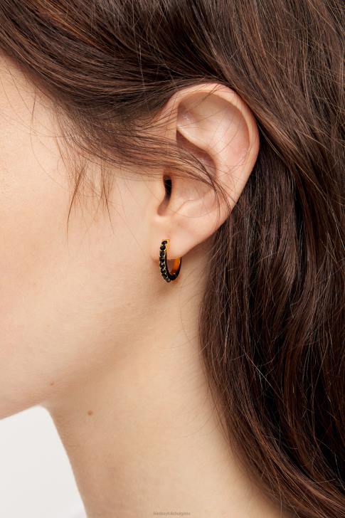 Bimba Y Lola кристални миди обеци черен аксесоари 28R6R851