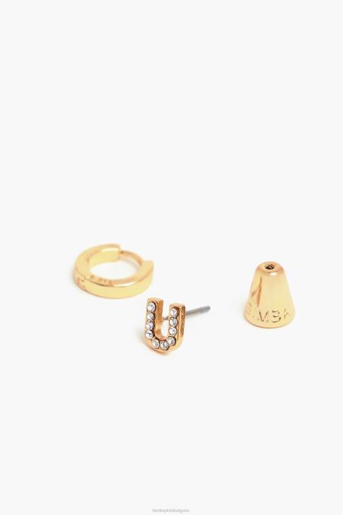 Bimba Y Lola мини обеци с букви u аксесоари 28R6R1169