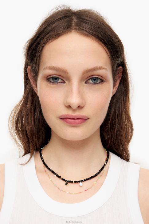 Bimba Y Lola верижка фасетирана кристална огърлица златист аксесоари 28R6R689