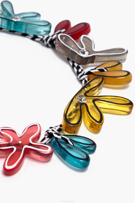 Bimba Y Lola огърлица с цветя аксесоари черен 28R6R743