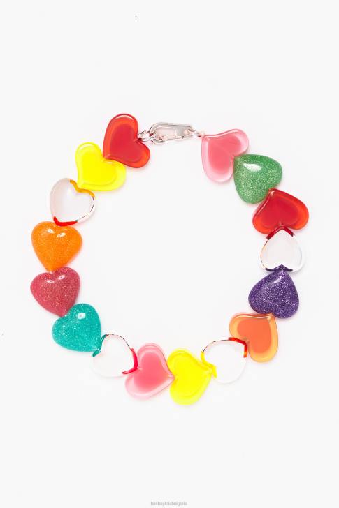 Bimba Y Lola колие със сърца от смола многоцветен аксесоари 28R6R751