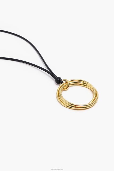 Bimba Y Lola дълга верижка с обръчи черен аксесоари 28R6R756