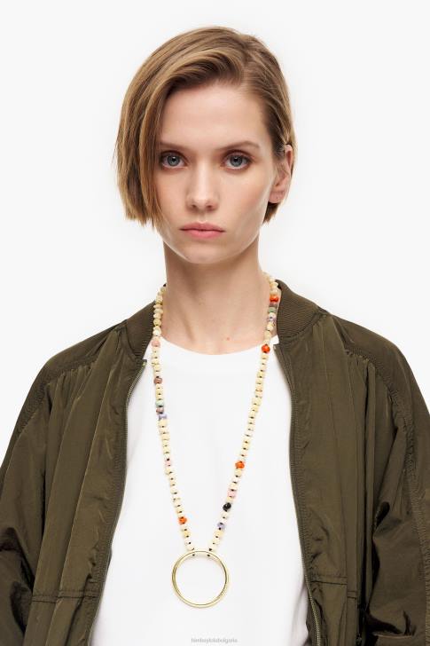 Bimba Y Lola огърлица с камъни слонова кост аксесоари 28R6R763