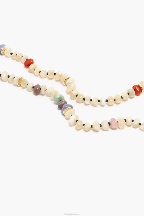 Bimba Y Lola огърлица с камъни слонова кост аксесоари 28R6R763