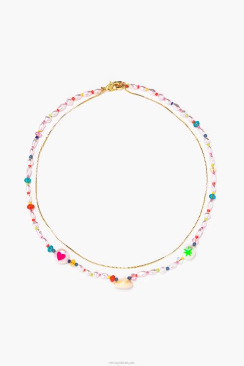 Bimba Y Lola перлена огърлица многоцветен кристал аксесоари 28R6R790