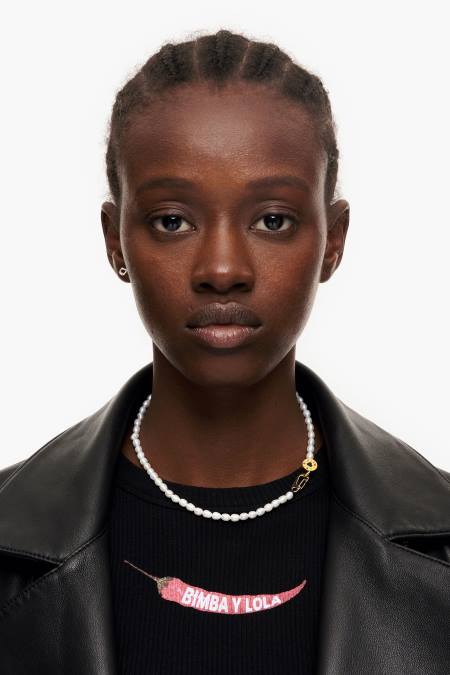 Bimba Y Lola къса перлена огърлица аксесоари златист 28R6R825