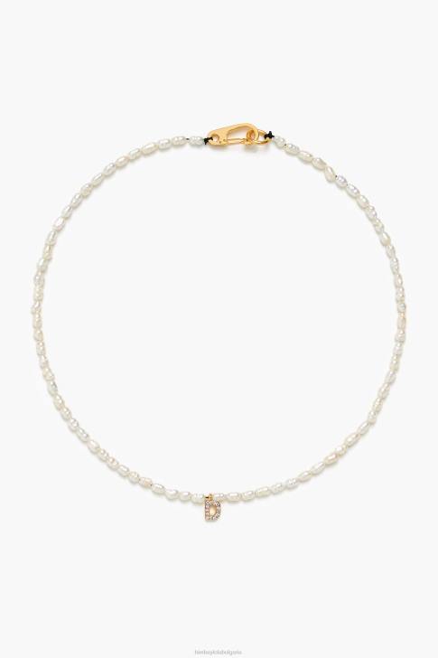 Bimba Y Lola огърлица с писмо d перла аксесоари 28R6R841