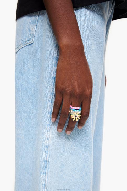 Bimba Y Lola пръстен с кристален емайл многоцветен аксесоари 28R6R681