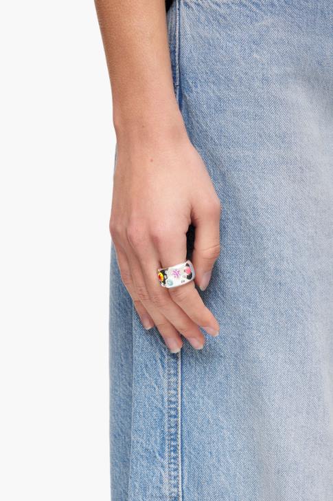 Bimba Y Lola пръстен с кристален емайл многоцветен аксесоари 28R6R683