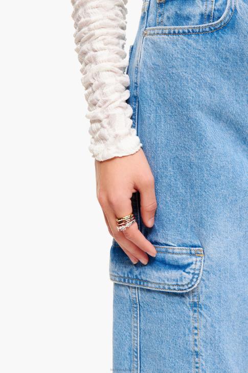 Bimba Y Lola комплект пръстени цветя и кристали аксесоари 28R6R684