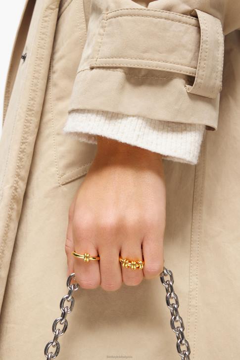 Bimba Y Lola спирален комплект пръстени златист аксесоари 28R6R821