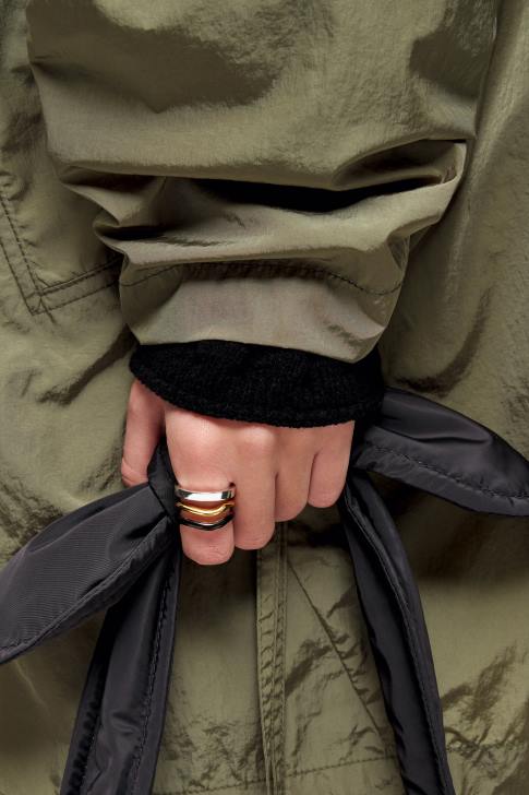 Bimba Y Lola ленти пръстен черен аксесоари 28R6R831