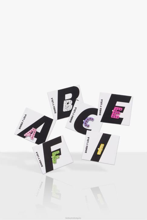 Bimba Y Lola писмо метален талисман розово аксесоари 28R6R724