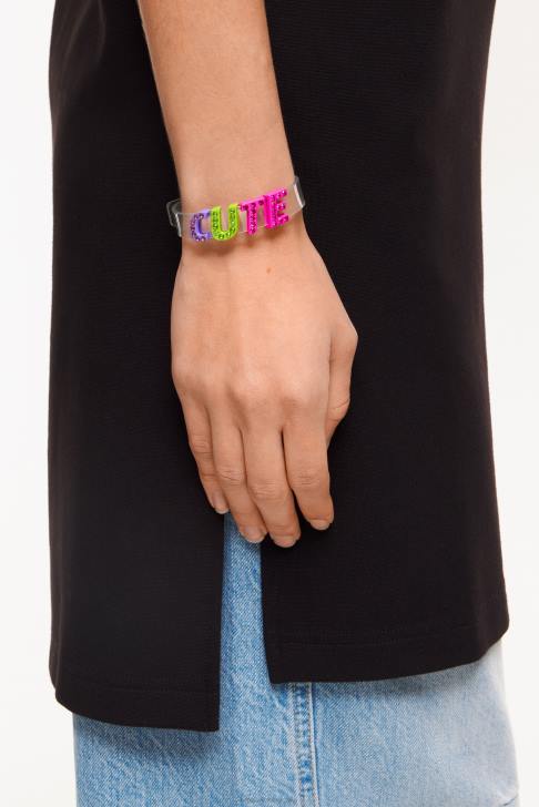 Bimba Y Lola буква o метален талисман черен аксесоари 28R6R729