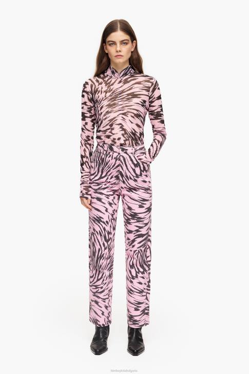 Bimba Y Lola прави дънки с принт на крила на пеперуда розово облекло 28R6R426