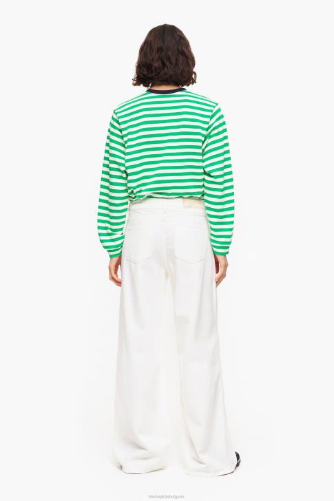 Bimba Y Lola широки крачоли - широки дънки бяло облекло 28R6R433