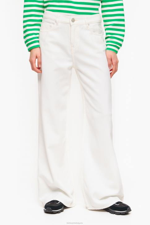 Bimba Y Lola широки крачоли - широки дънки бяло облекло 28R6R433