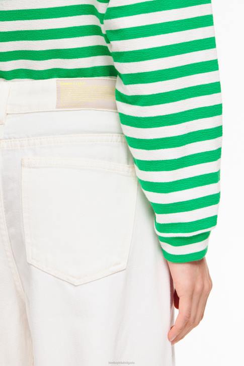 Bimba Y Lola широки крачоли - широки дънки бяло облекло 28R6R433