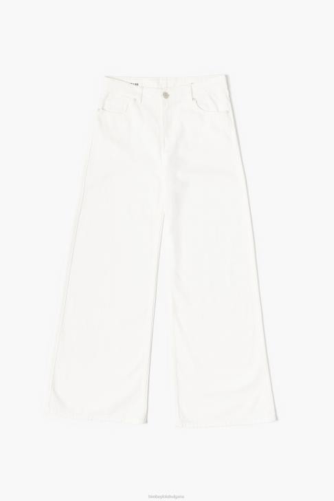 Bimba Y Lola широки крачоли - широки дънки бяло облекло 28R6R433