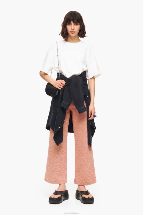 Bimba Y Lola кюлот - дънки с висока талия с тигров принт кайсия облекло 28R6R440