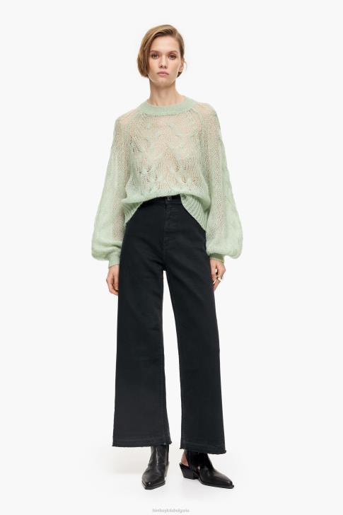 Bimba Y Lola кюлот - дънки с висока талия черен облекло 28R6R441