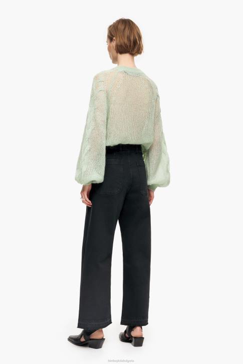 Bimba Y Lola кюлот - дънки с висока талия черен облекло 28R6R441